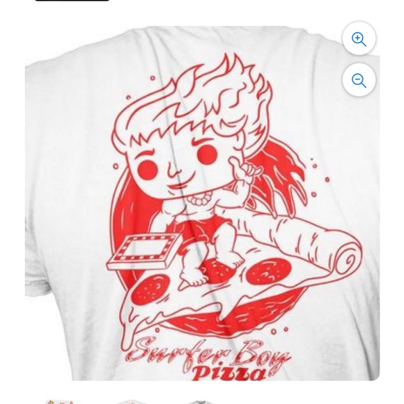 NIB Funko Tee- Stranger Things Surfer Boy Pizza - Adult M - Picture 3 of 7